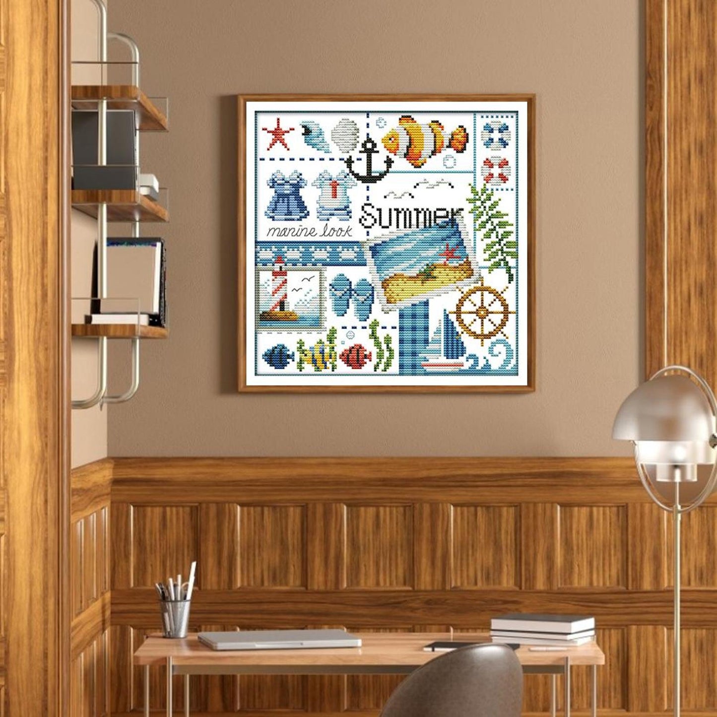 Four Seasons - Summer - Partial 14CT Counted Cross Stitch 27x26CM - Joy Sunday