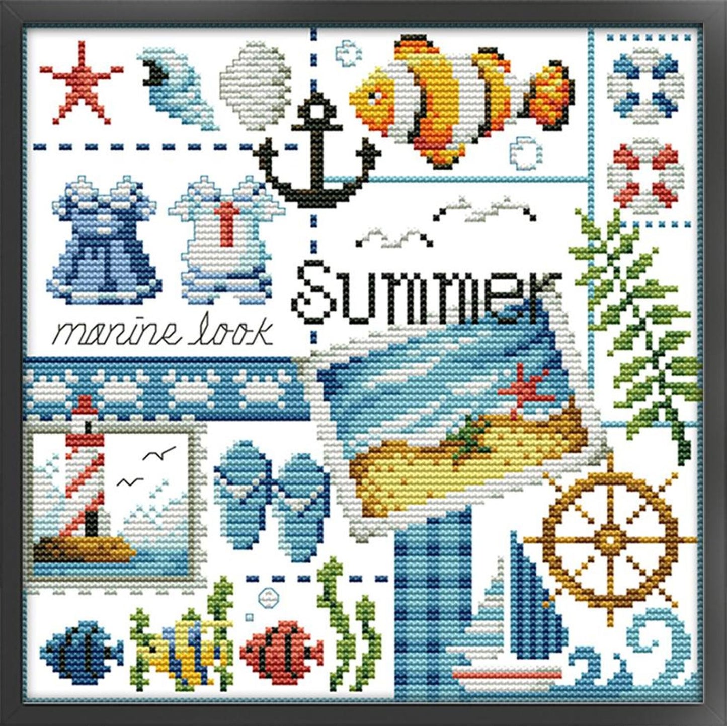 Four Seasons - Summer - Partial 14CT Counted Cross Stitch 27x26CM - Joy Sunday