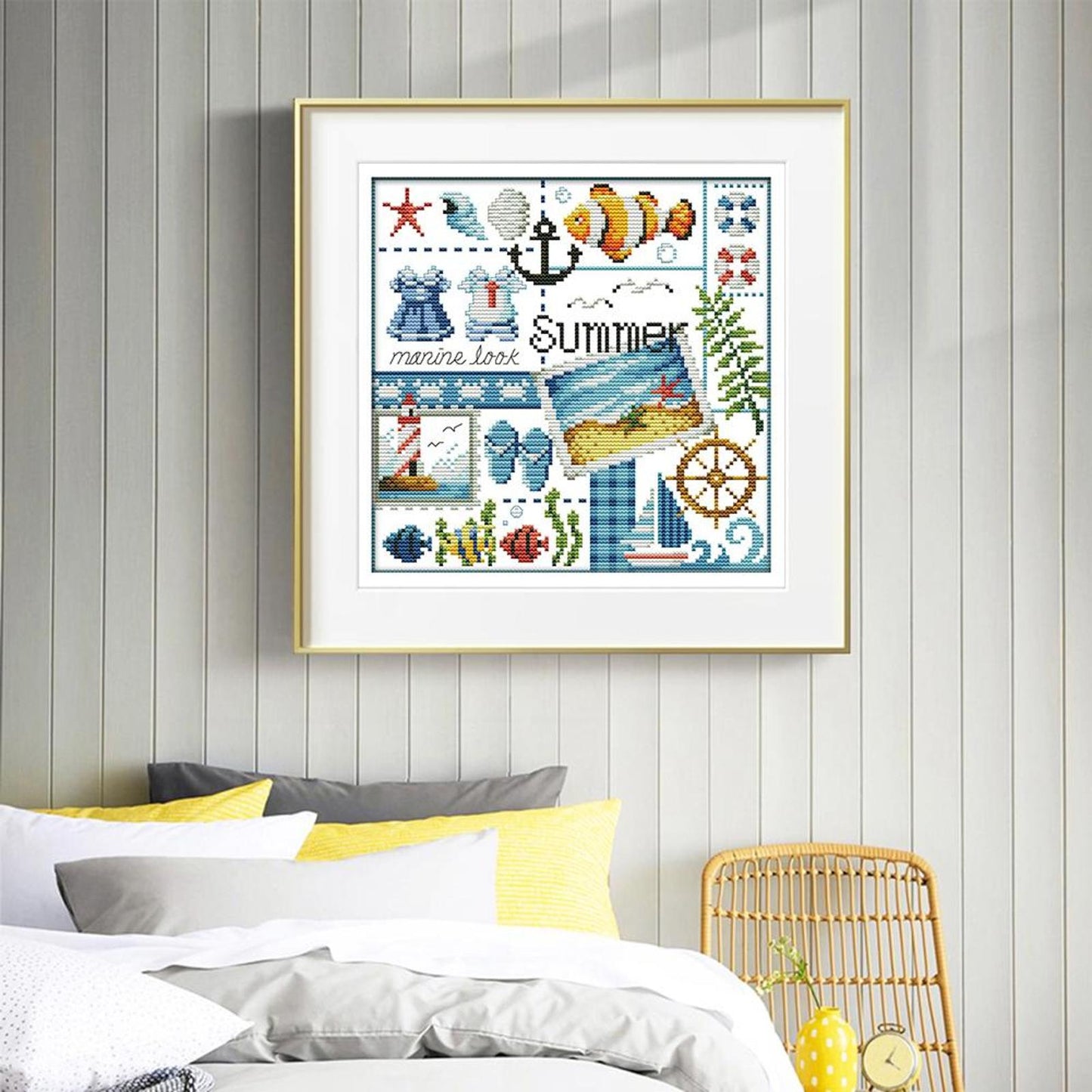 Four Seasons - Summer - Partial 14CT Counted Cross Stitch 27x26CM - Joy Sunday