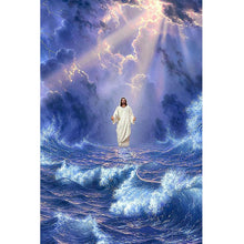 Load image into Gallery viewer, Jesus Riding The Waves 35*50CM(Canvas) Full Round Drill Diamond Painting
