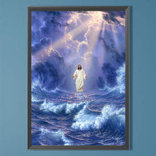 Load image into Gallery viewer, Jesus Riding The Waves 35*50CM(Canvas) Full Round Drill Diamond Painting
