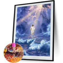Load image into Gallery viewer, Jesus Riding The Waves 35*50CM(Canvas) Full Round Drill Diamond Painting
