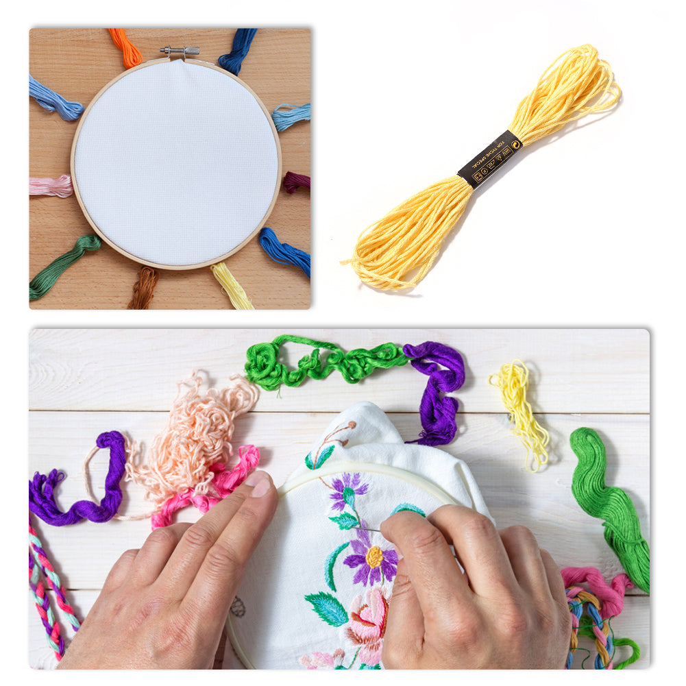 Cotton Cross Stitch Replacement Thread Skeins Embroidery Thread Kit (3822)