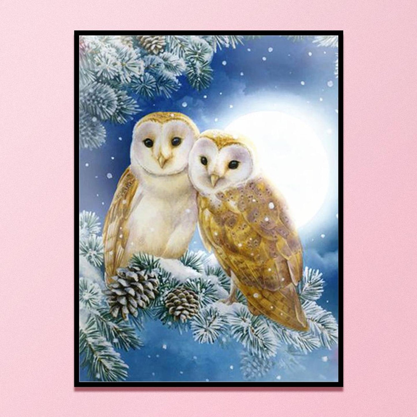 Owl - Full 11CT Stamped Cross Stitch 40x50CM - Diy