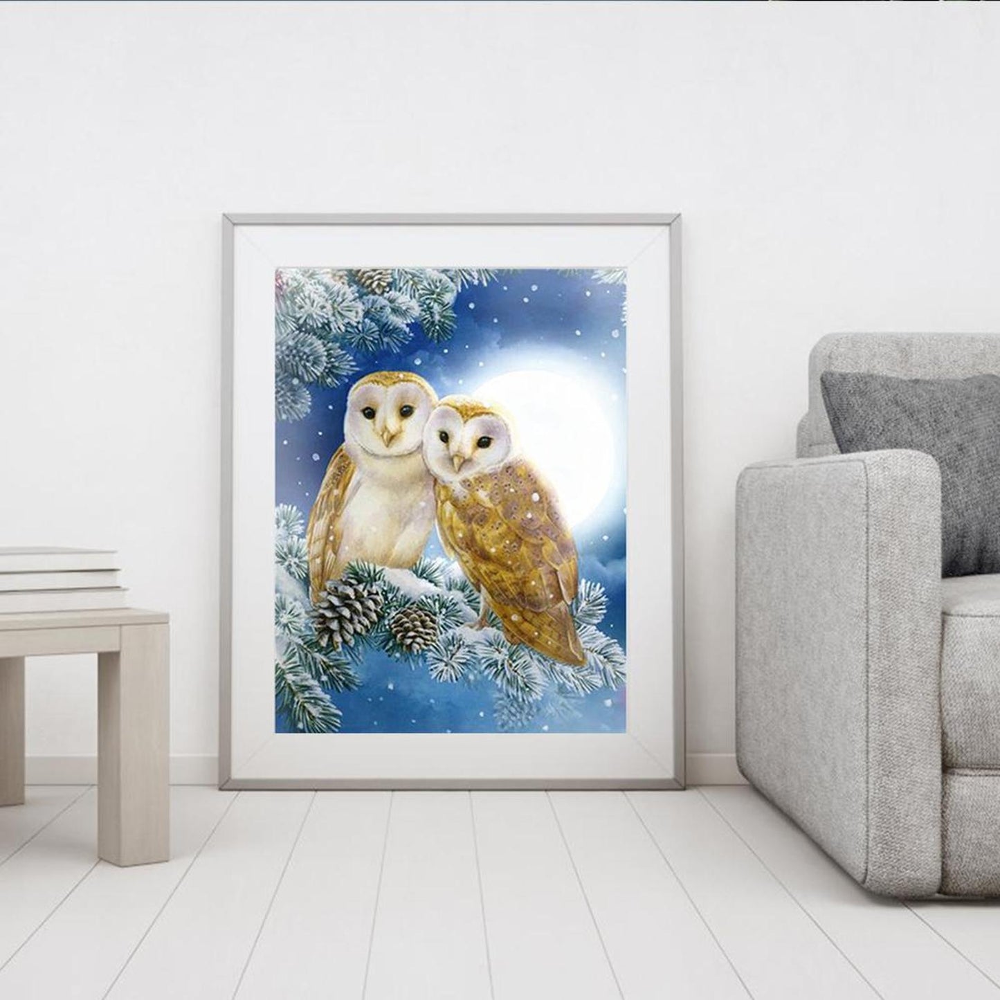 Owl - Full 11CT Stamped Cross Stitch 40x50CM - Diy