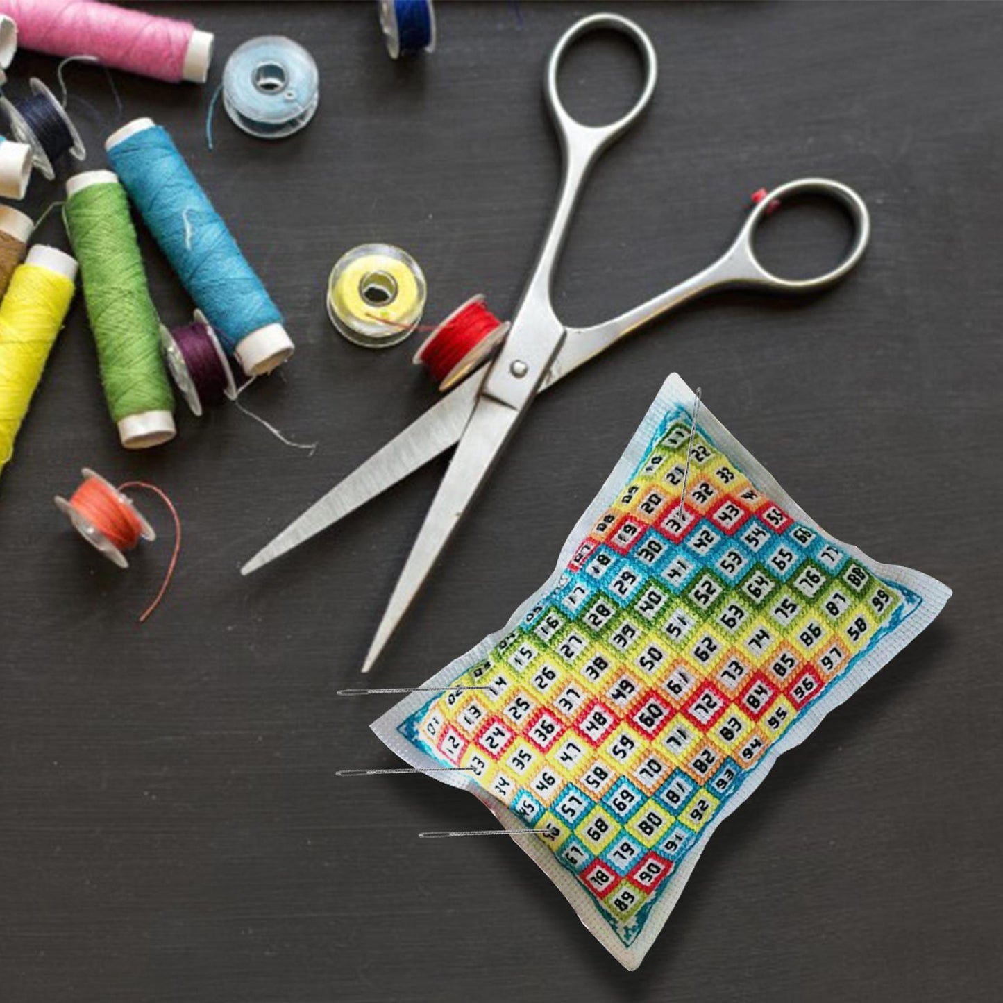 Cross Stitch Embroidery Needle Insert Bag DIY Sewing Knit Thread Pin Pouch