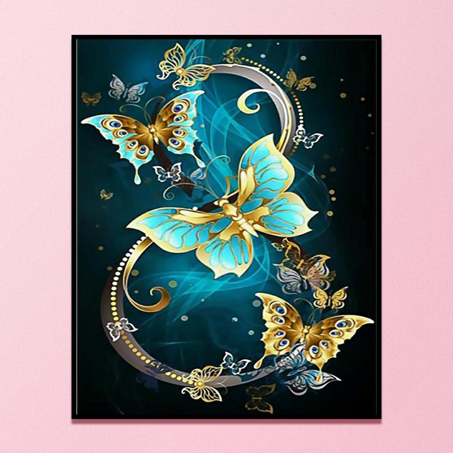 Butterfly - Full 11CT Stamped Cross Stitch 40x50CM - Diy