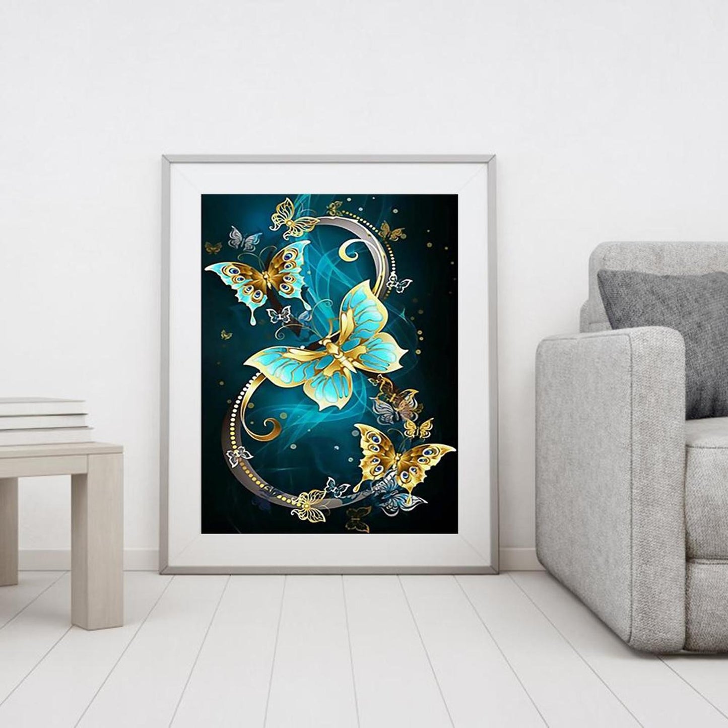 Butterfly - Full 11CT Stamped Cross Stitch 40x50CM - Diy