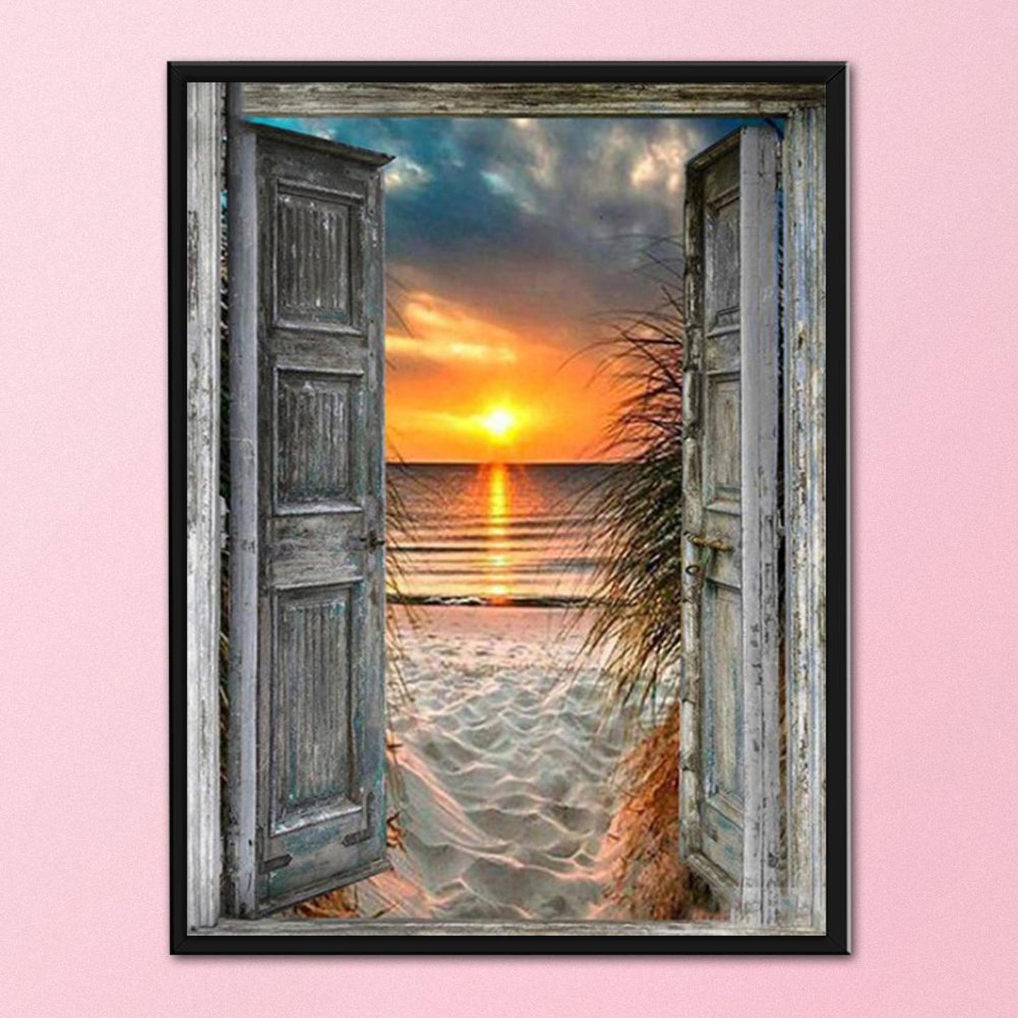 Dreamy Seaside - Full 11CT Stamped Cross Stitch 40x50CM - Band