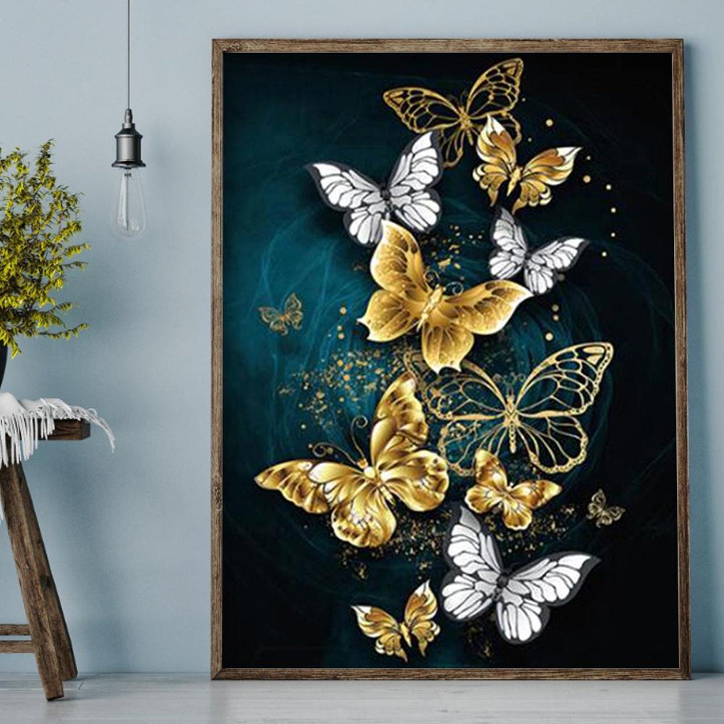 Butterfly - Full 11CT Stamped Cross Stitch 40x50CM - Band