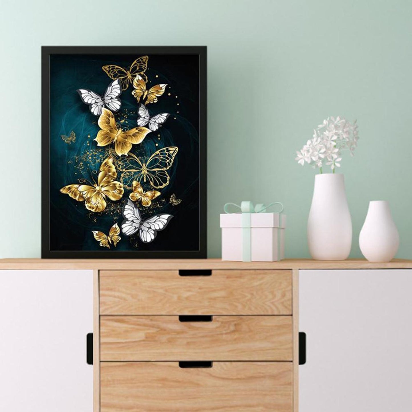 Butterfly - Full 11CT Stamped Cross Stitch 40x50CM - Band
