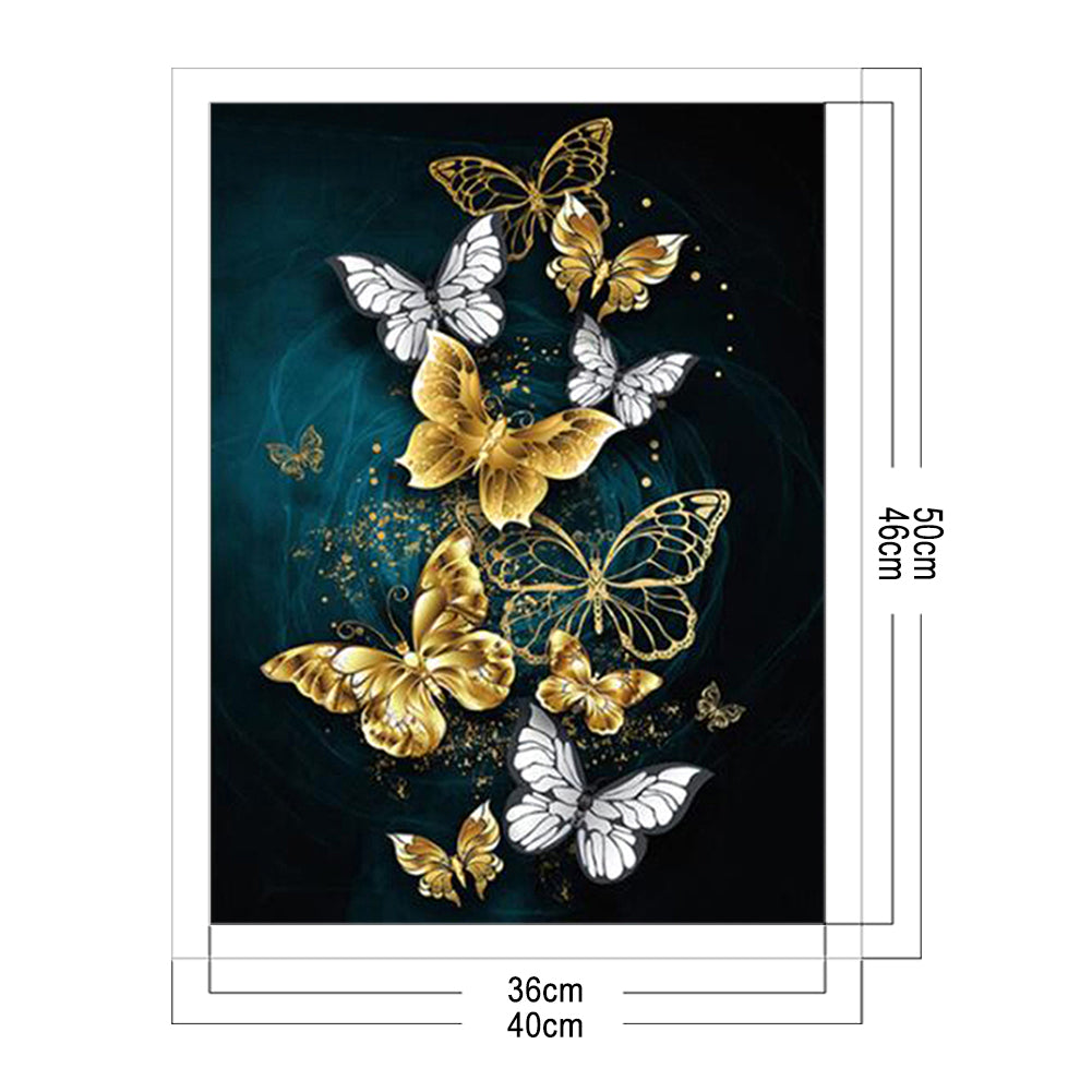 Butterfly - Full 11CT Stamped Cross Stitch 40x50CM - Band
