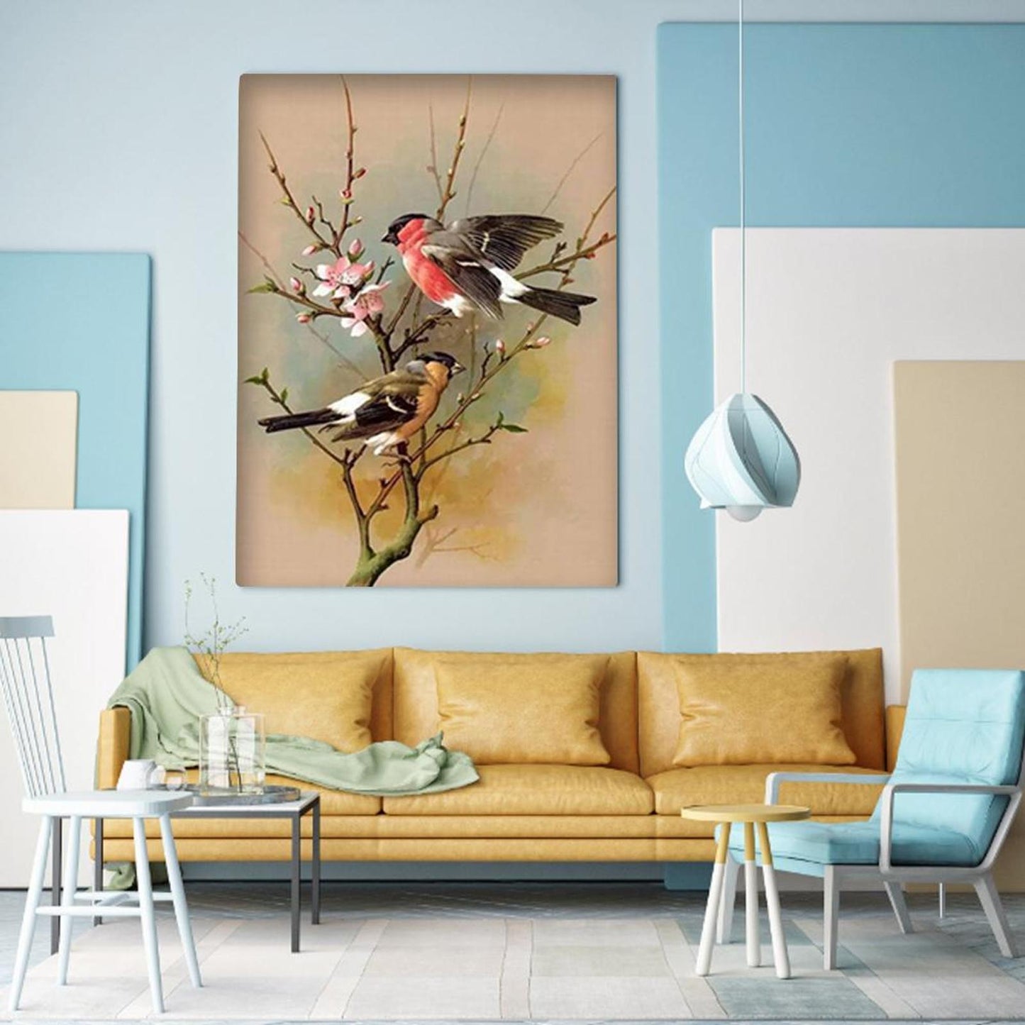 Bird On Branch - Full 11CT Stamped Cross Stitch 40x50CM - Band