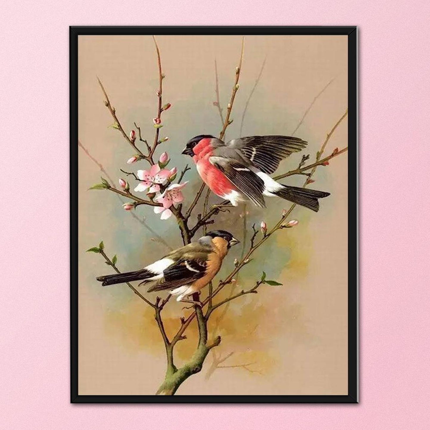 Bird On Branch - Full 11CT Stamped Cross Stitch 40x50CM - Band
