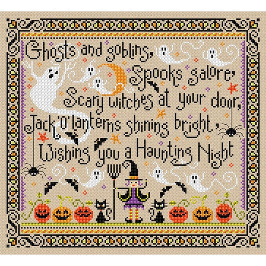 Halloween - Full 11CT Stamped Cross Stitch 45x50CM - Band