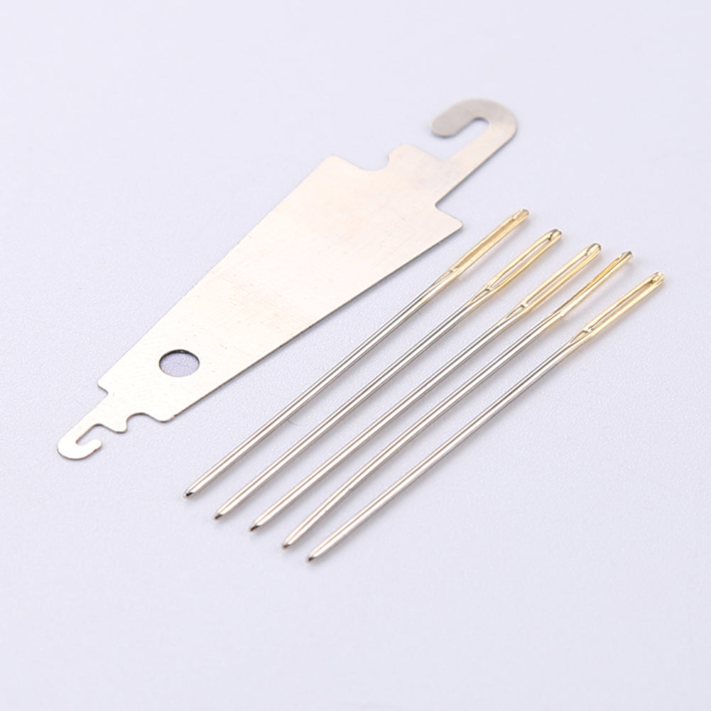 Embroidery Needle Threads Scissors Thimble Cross Stitch Sewing Kit Random