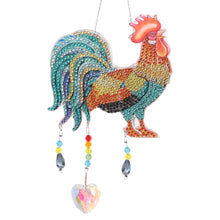 Load image into Gallery viewer, Diamond Painting Prisms Hanging Rainbow Chaser Lighting Accessory (Rooster)

