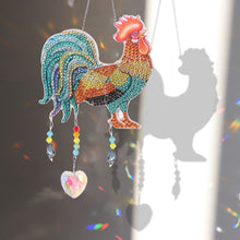 Load image into Gallery viewer, Diamond Painting Prisms Hanging Rainbow Chaser Lighting Accessory (Rooster)
