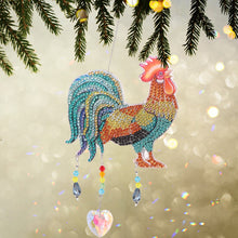 Load image into Gallery viewer, Diamond Painting Prisms Hanging Rainbow Chaser Lighting Accessory (Rooster)
