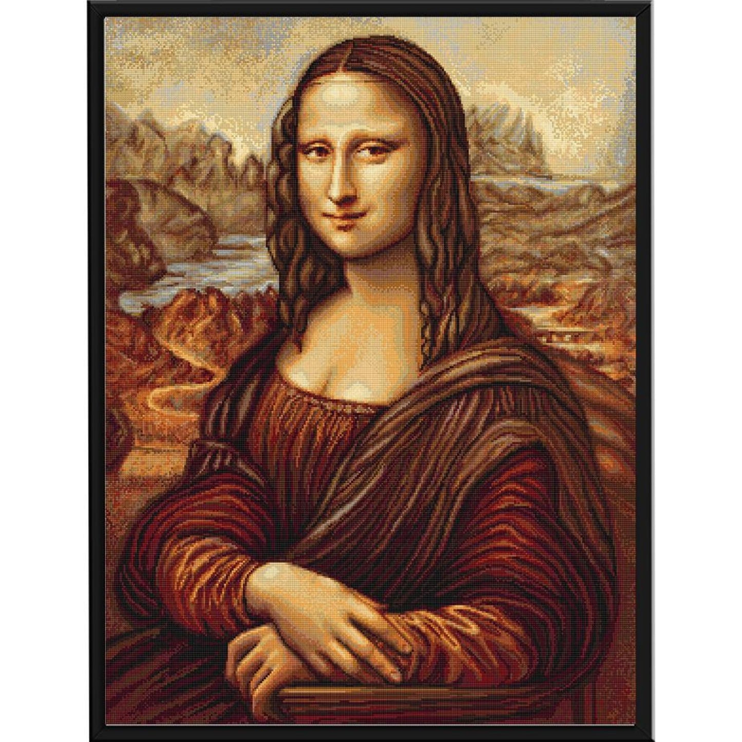 Mona Lisa - Full 11CT Stamped Cross Stitch 40x50CM - Band