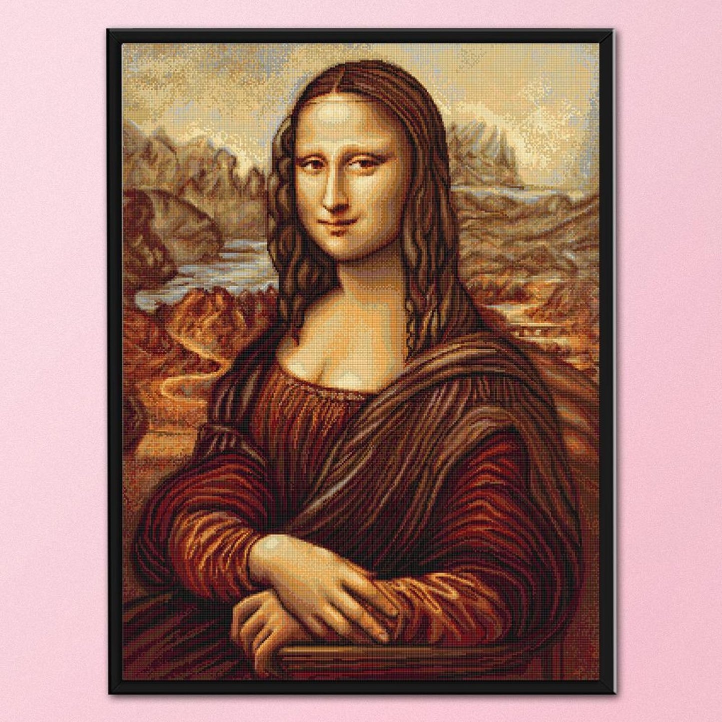 Mona Lisa - Full 11CT Stamped Cross Stitch 40x50CM - Band