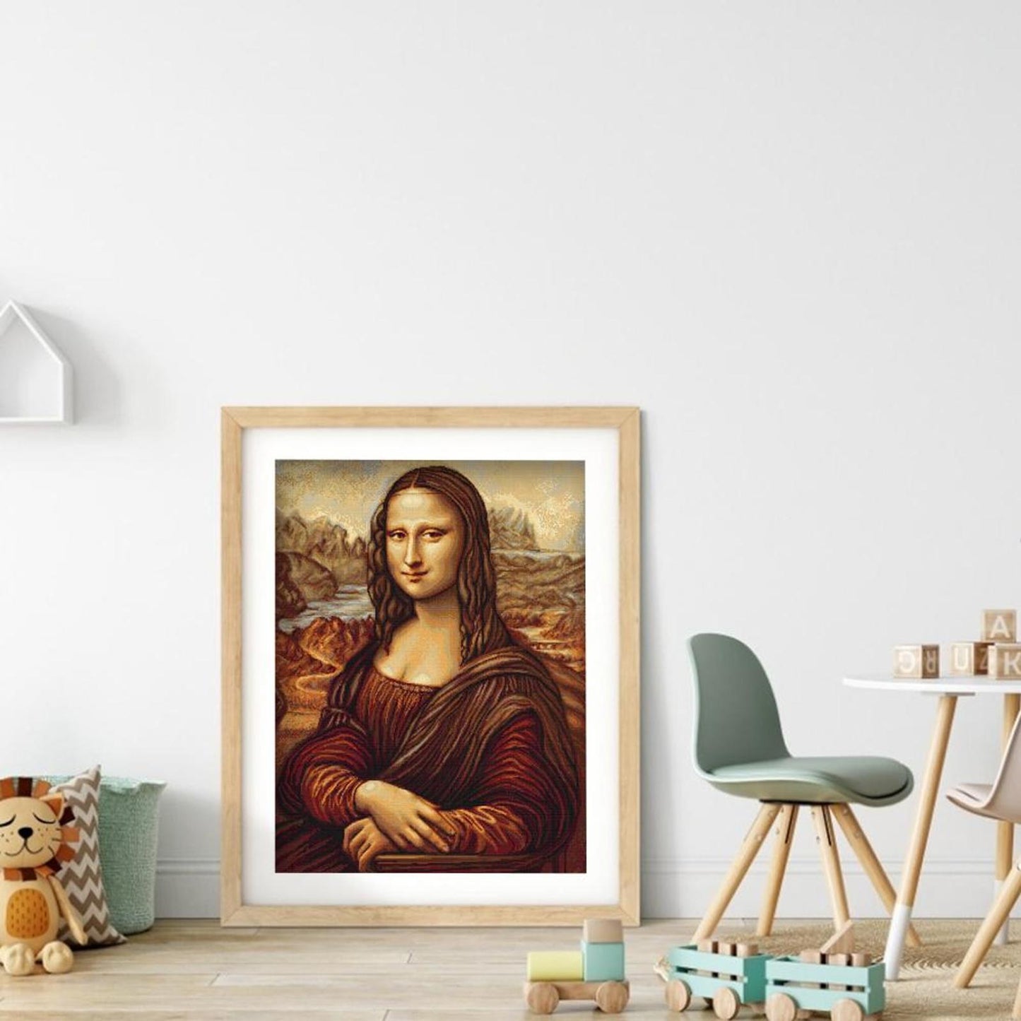 Mona Lisa - Full 11CT Stamped Cross Stitch 40x50CM - Band