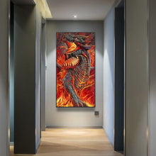 Load image into Gallery viewer, Flaming Dragon 40*70CM(Canvas) Full Round Drill Diamond Painting
