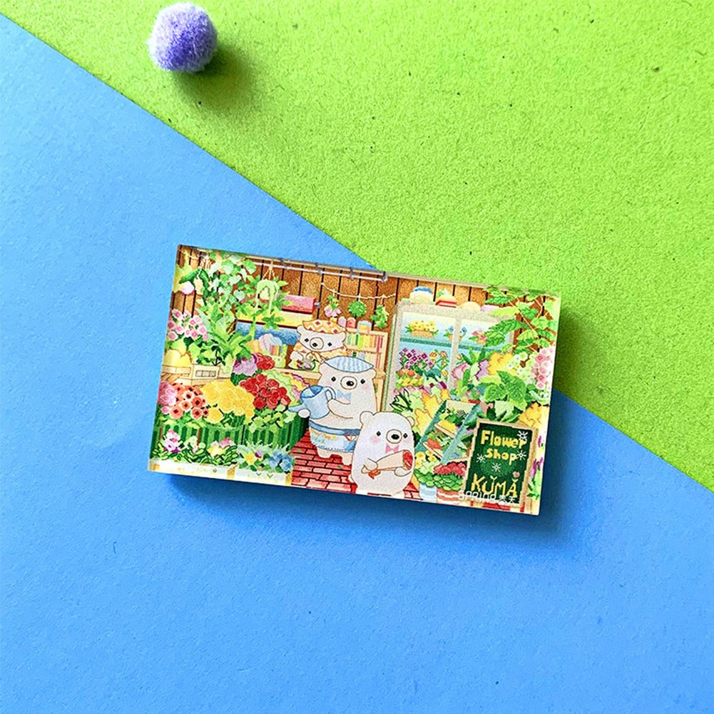 Flower Shop Refrigerator Magnet Acrylic Magnetic Sticker Sew Needle Suction