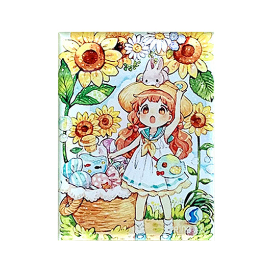 Flower Girl Magnets Fridge Stickers Magnetic Cross Stitch Needles Minder
