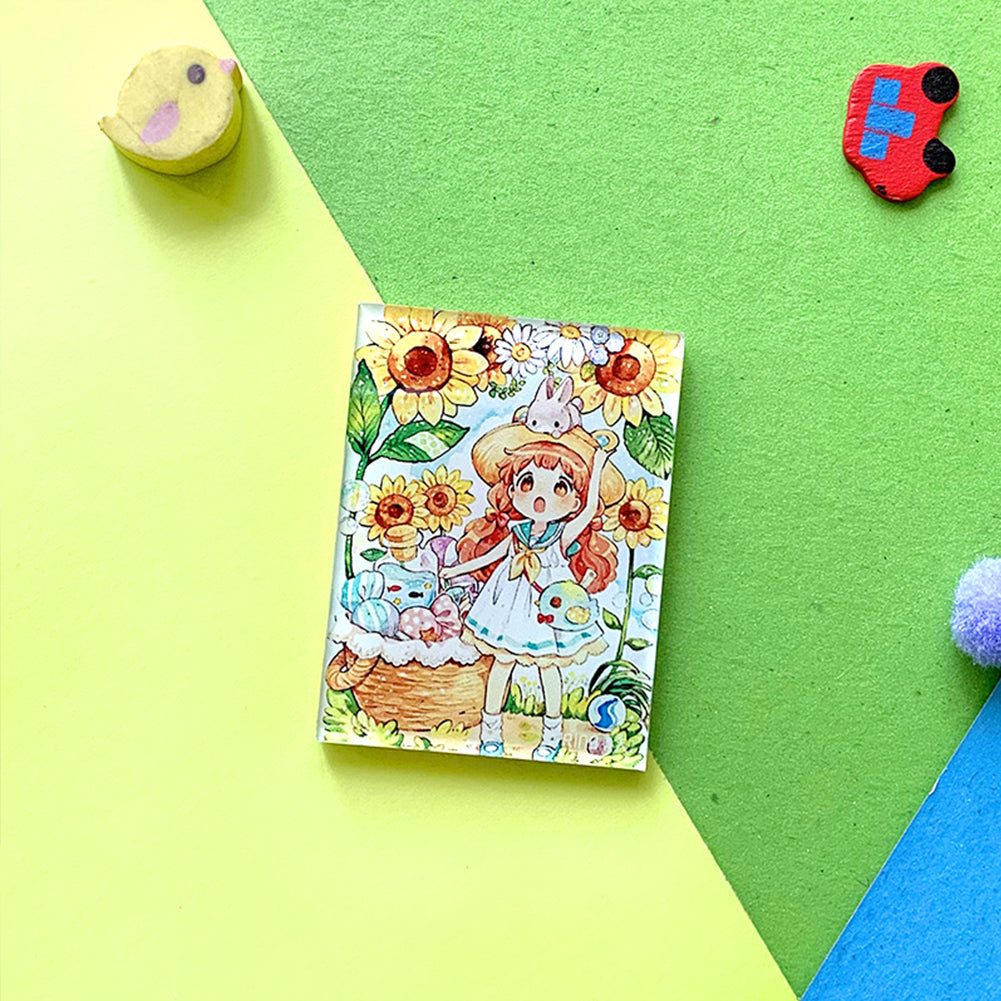 Flower Girl Magnets Fridge Stickers Magnetic Cross Stitch Needles Minder