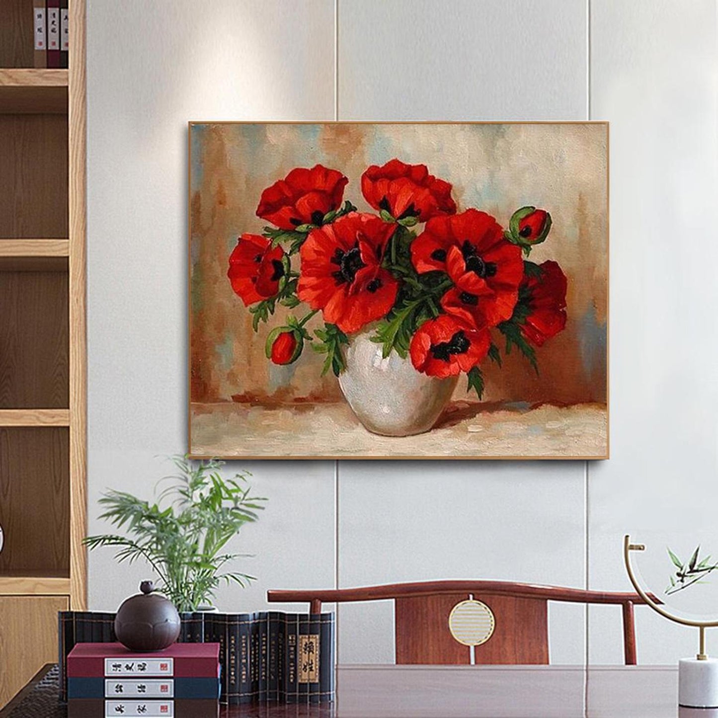 Poppy - Full 11CT Stamped Cross Stitch 43x50CM - Diy