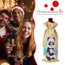 Load image into Gallery viewer, Christmas Diamond Painting Wine Bag 5D DIY Mosaic Special Drill Bottle Bag (TB013B)

