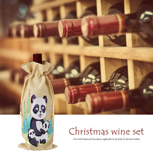 Christmas Diamond Painting Wine Bag 5D DIY Mosaic Special Drill Bottle Bag (TB013B)