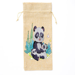 Christmas Diamond Painting Wine Bag 5D DIY Mosaic Special Drill Bottle Bag (TB013B)