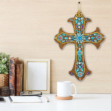 Load image into Gallery viewer, DIY Diamond Painting Cross Pendant Acrylic Hanging Wall Home Decor

