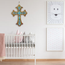 Load image into Gallery viewer, DIY Diamond Painting Cross Pendant Acrylic Hanging Wall Home Decor

