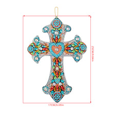 Load image into Gallery viewer, DIY Diamond Painting Cross Pendant Acrylic Hanging Wall Home Decor
