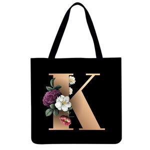 Canvas Bag-The 26 Letters of the Alphabet 40*40CM