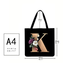 Load image into Gallery viewer, Canvas Bag-The 26 Letters of the Alphabet 40*40CM
