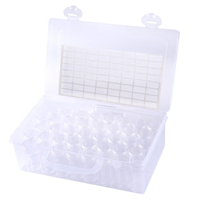 Diamond Painting Box Transparent Plastic Rhinestone Storage Case (40 Grids)