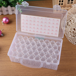 Diamond Painting Box Transparent Plastic Rhinestone Storage Case (40 Grids)