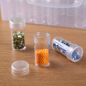 Diamond Painting Box Transparent Plastic Rhinestone Storage Case (40 Grids)
