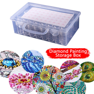 Diamond Painting Box Transparent Plastic Rhinestone Storage Case (40 Grids)