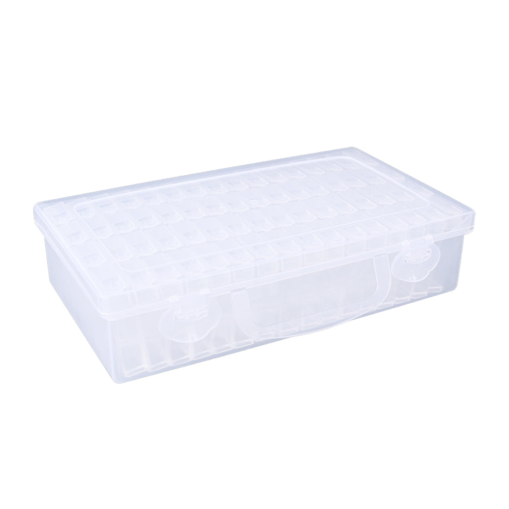 Diamond Painting Box Transparent Beads Storage Case Container (64 Grids)