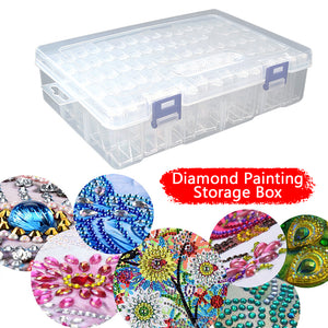Diamond Painting Box Transparent Beads Storage Case Container (80 Grids)
