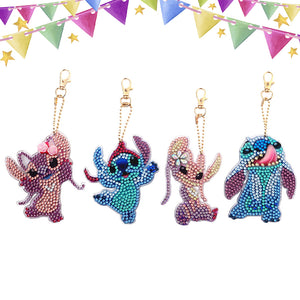 3/4/5pcs Key Buckle Art Craft DIY Double-sided Kid Adult Gifts (AA932)