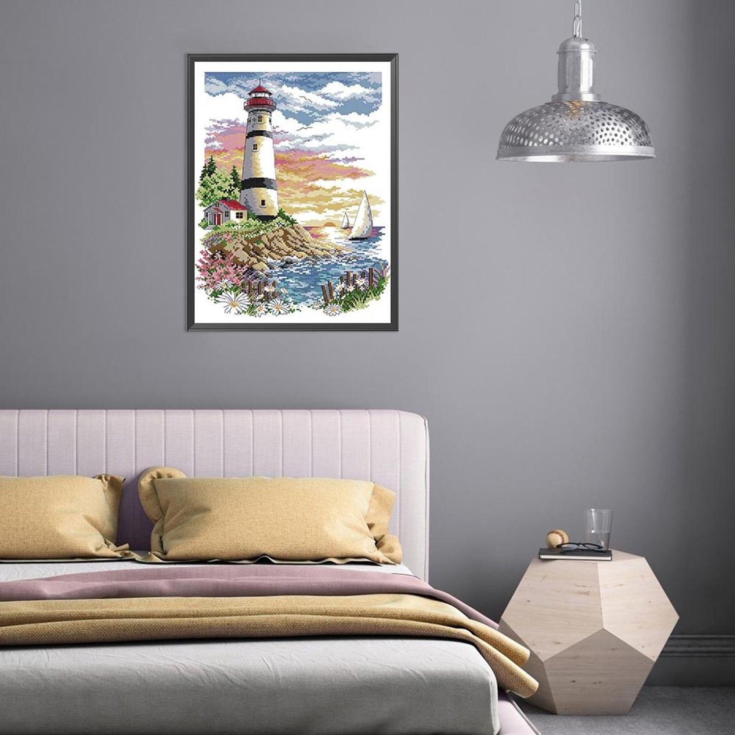 Lighthouse - Full 11CT Counted Cross Stitch 40x50CM - Band