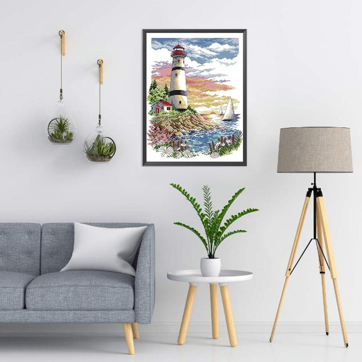 Lighthouse - Full 11CT Counted Cross Stitch 40x50CM - Band