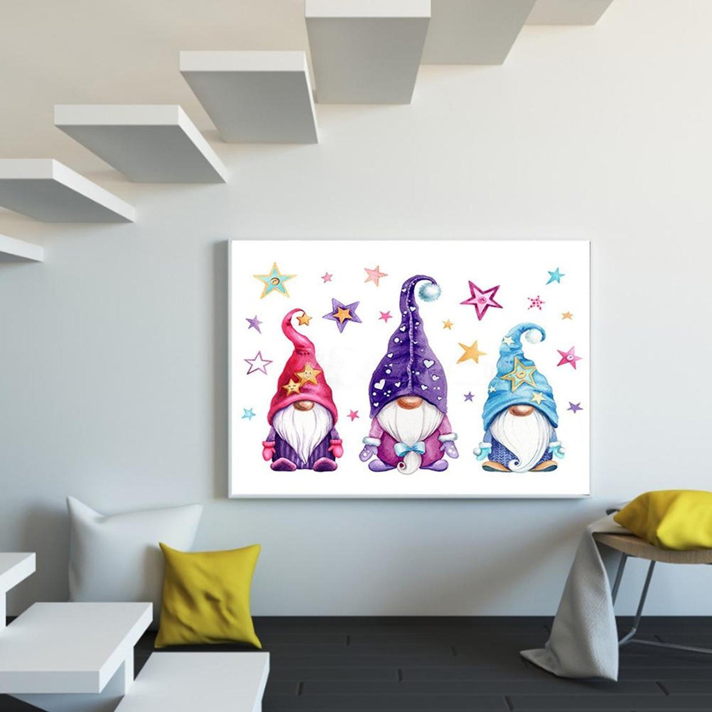 Three Gnomes - Full 11CT Counted Cross Stitch 50x40CM - Diy