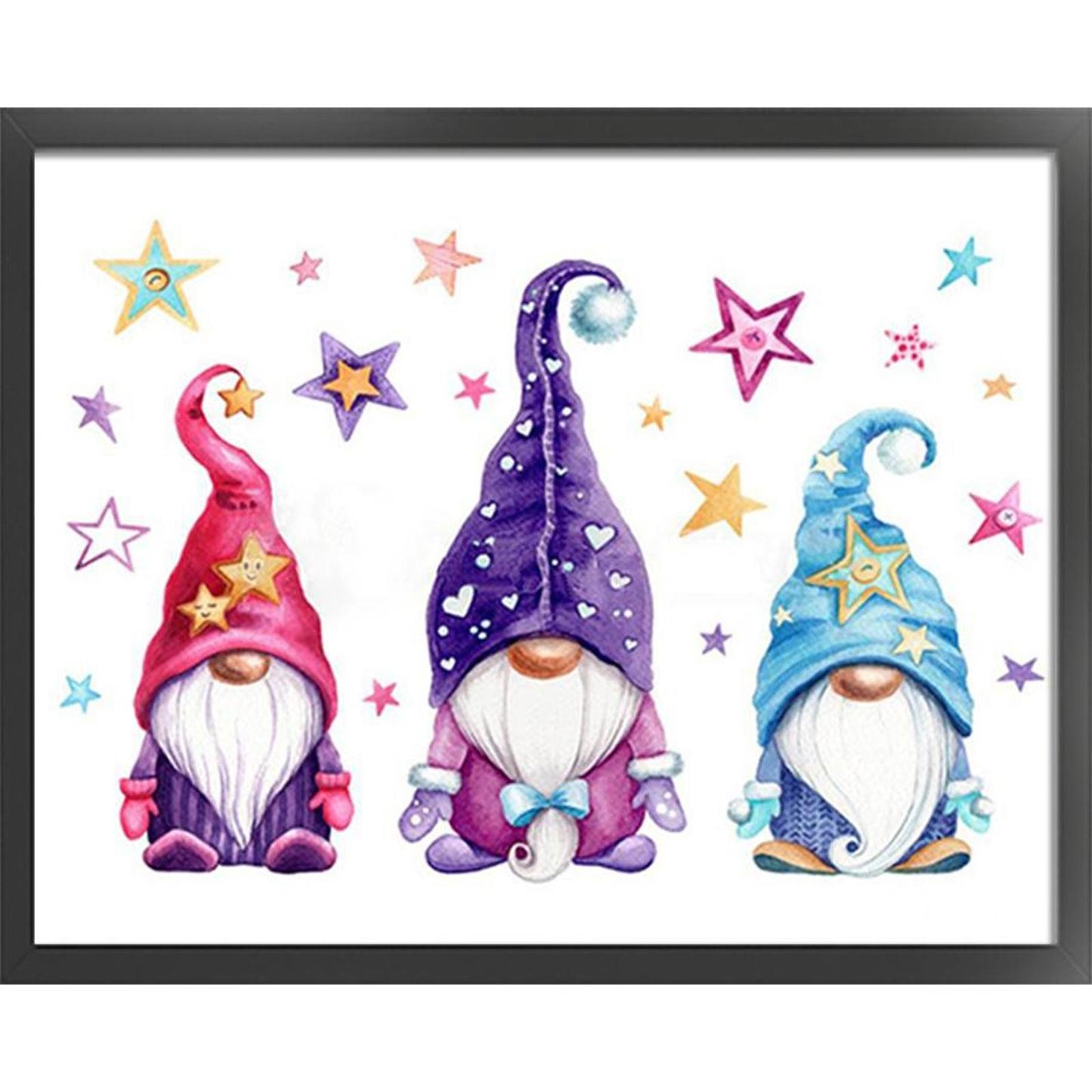 Three Gnomes - Full 11CT Counted Cross Stitch 50x40CM - Diy
